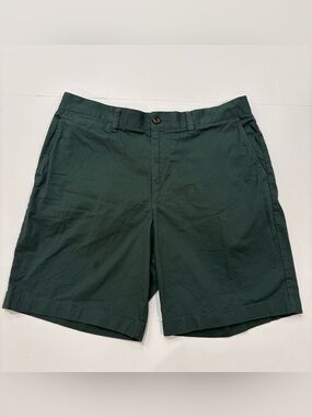J. Crew Dark Forest Green Men’s Portsider Shorts 33